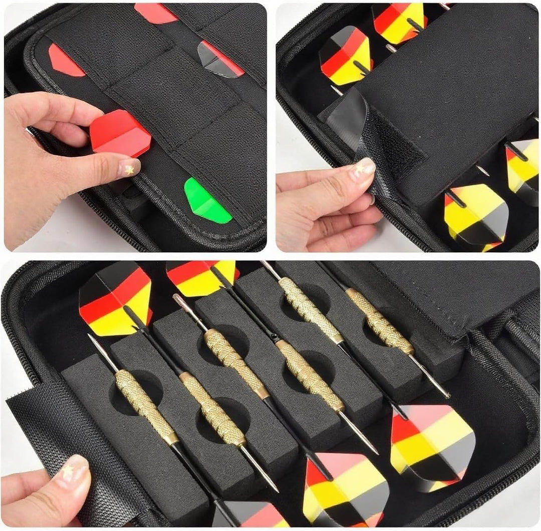 Boobowl Darts Tasche Hält 12 Darts - Hard Shell Stossfeste Dart-Aufbewahrungstasche, Tragbare Tragek