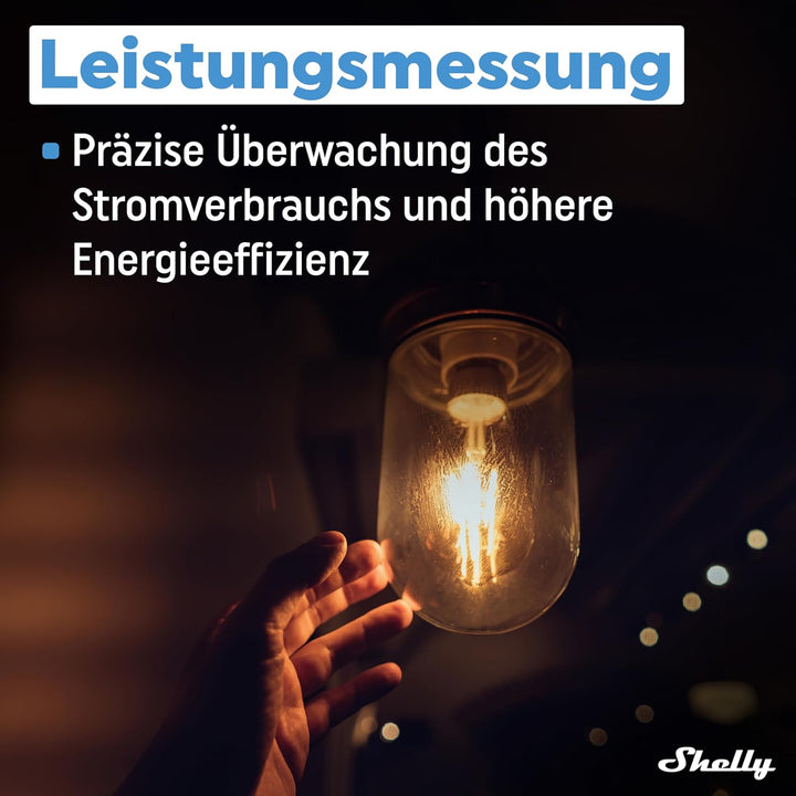 Shelly 1PM Gen3-2 Pack | WLAN Relais-Schalter mit Strommessung - 16A | Lichtsteuerung | Alexa Google
