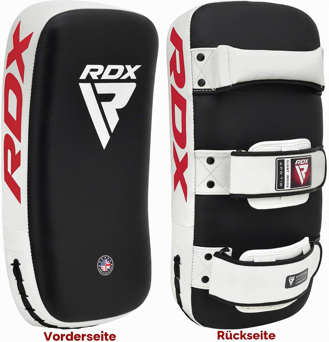 RDX Schlagpolster zum Kampfsport, Curved Trittschlagpolster Kickboxen, Muay Thai Training, Maya Hide