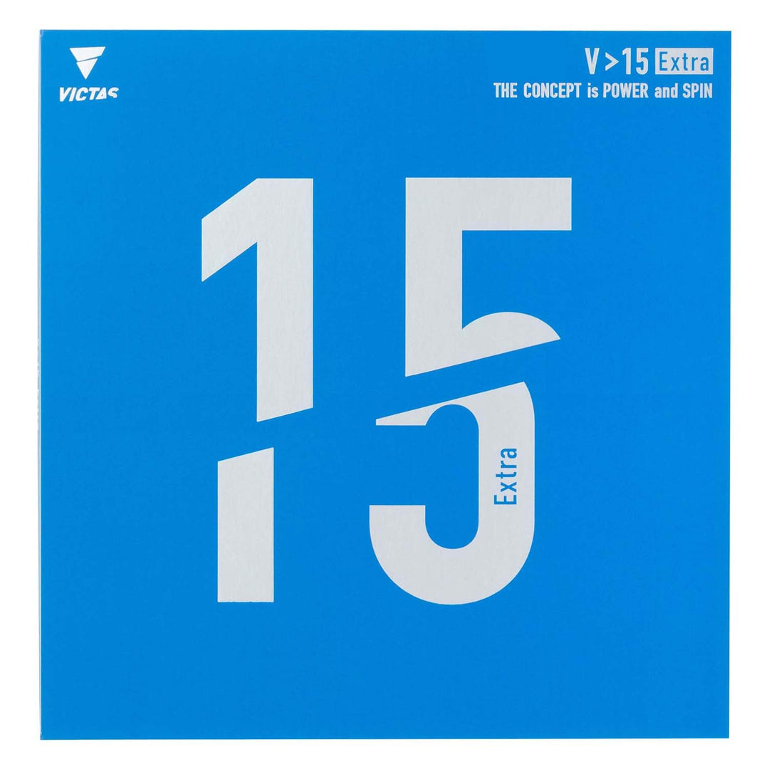 Victas V>15 Extra Tischtennisgummi Schwarz MAX, Schwarz MAX