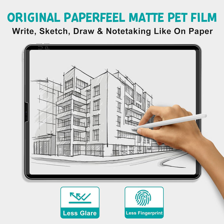 PAPERFEEL Magnetischer Folie für iPad Air 13 2024 M2 Schutzfolie, Matt Papier Magnetisch Folie zum S