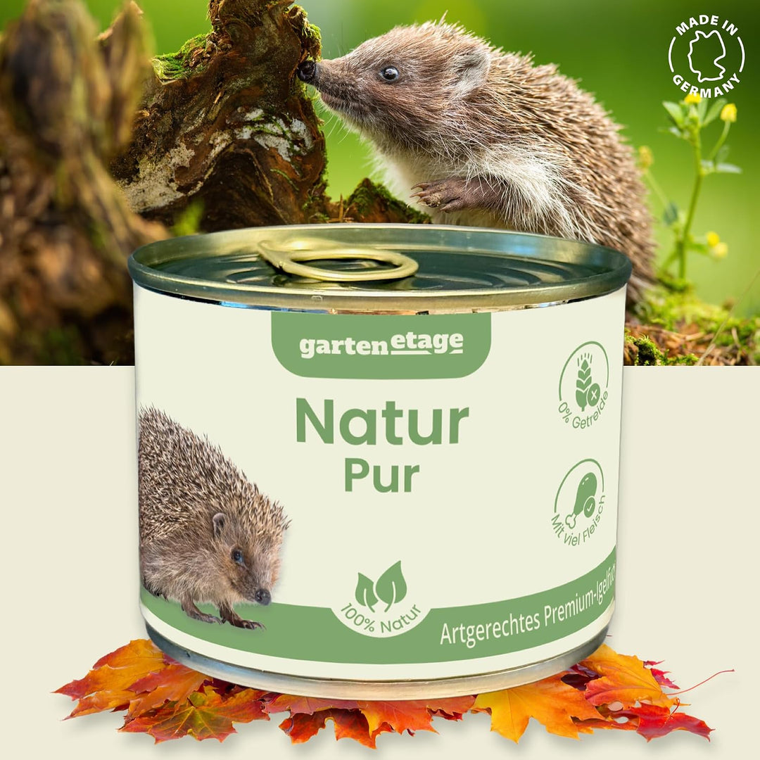 GARTENETAGE Igel-Starter-Set mit Igel Futterhaus und Rattenklappen inkl. Futterschale &amp; 5X Premium-I