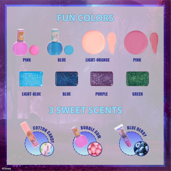Disney Frozen Kinderschminke Set | Mädchen Make-up Set mit Lipgloss, Nagellack und mehr | Geburtstag