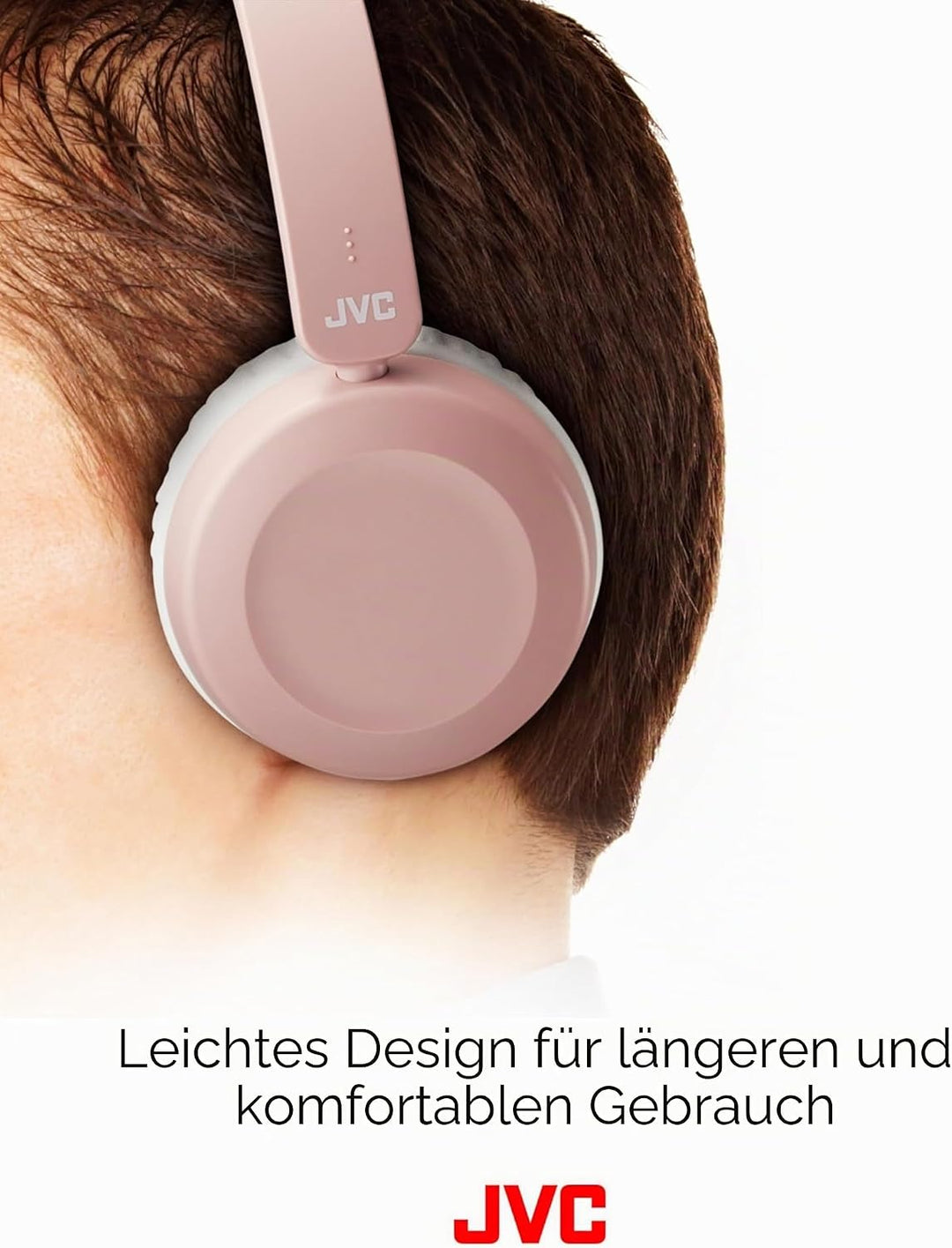 JVC HA-S31M-P - Kabelgebundener On-Ear Kopfhörer mit Mikrofon und 1-Tasten Bedienung, 30 mm Treiber,