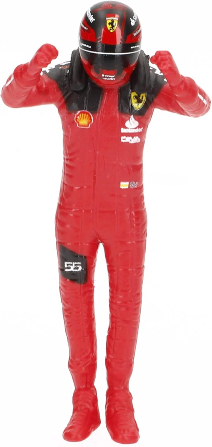 Bburago Ferrari SF-23 Carlos Sainz Nr 55 Saison 2023 Formel 1 F1 - Massstab 1/24 23cm Modellauto mit