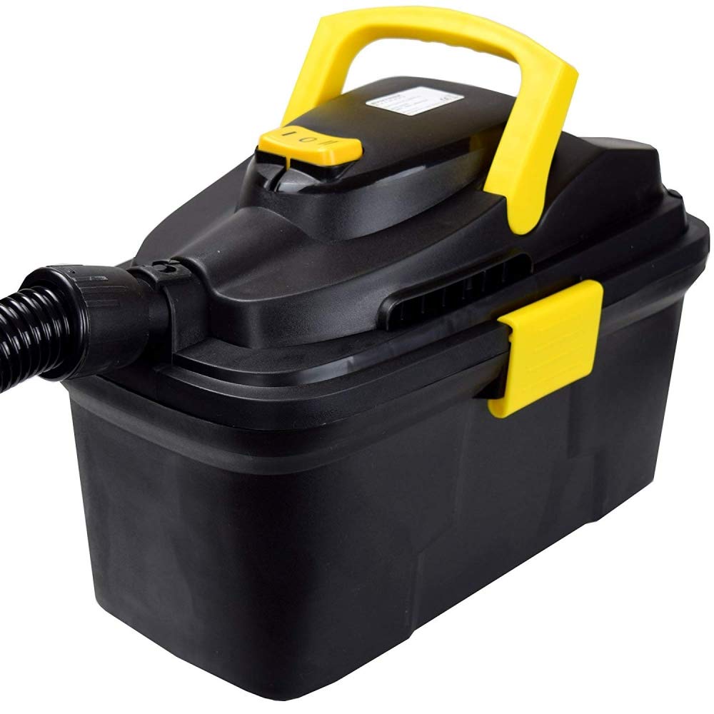 Syntrox Germany 10 Liter Staubsauger Teichsauger Nass- und Trockensauger mit Ablassventil