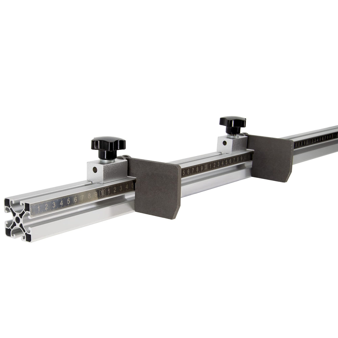 SCHMIDT systemprofile Längenanschlag B 2m Aluminium-Profil Säge-Anschlag Links-Rechts Massband 2x Ab
