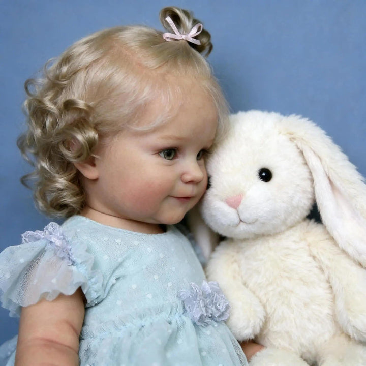 Zero Pam Reborn Baby Vollsilikon Lebensecht Mädchen, 50CM Lebensechte Baby Puppe Mit Haaren, Realist
