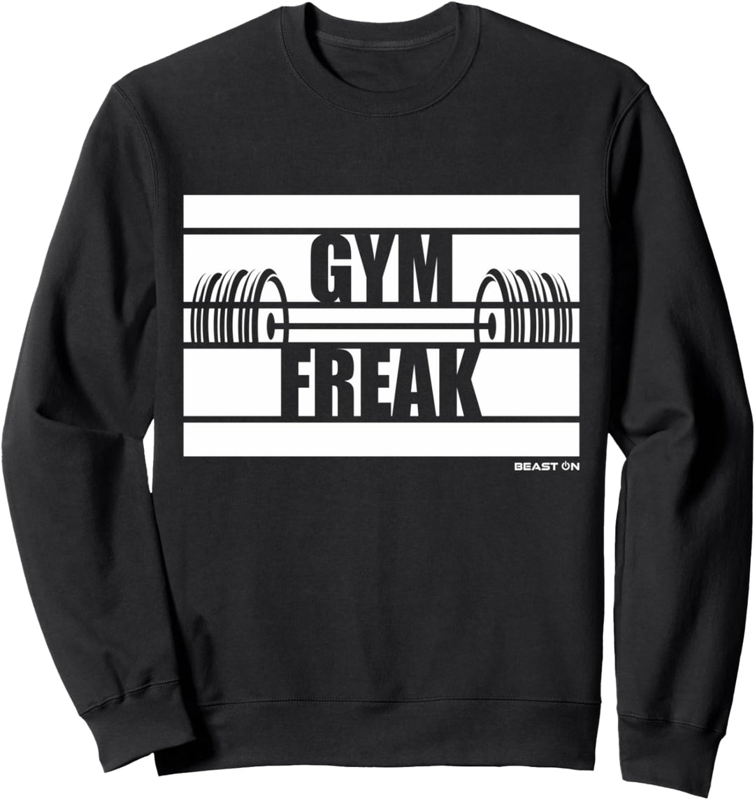 Gym Freak Beast On Gym Motivation Sprüche Fitness Sweatshirt
