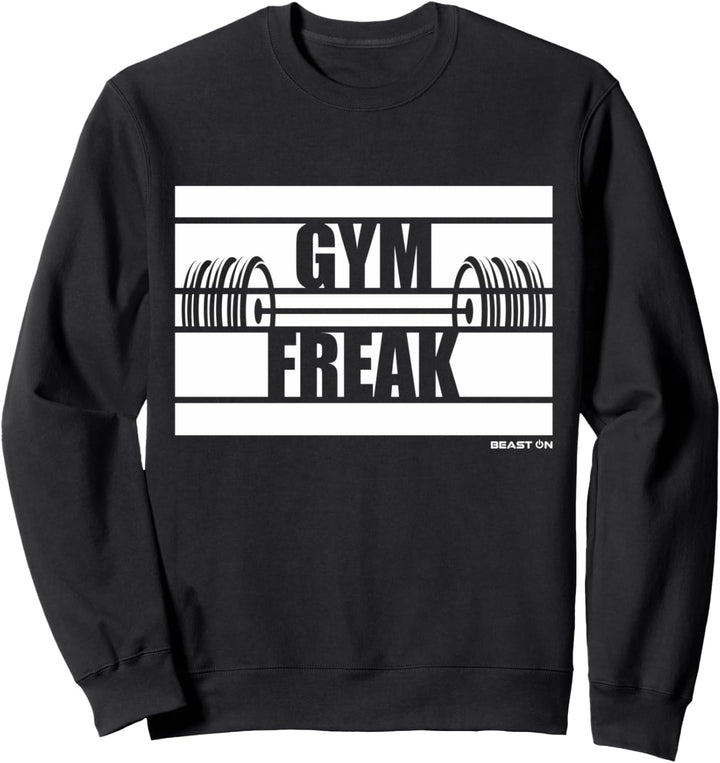 Gym Freak Beast On Gym Motivation Sprüche Fitness Sweatshirt