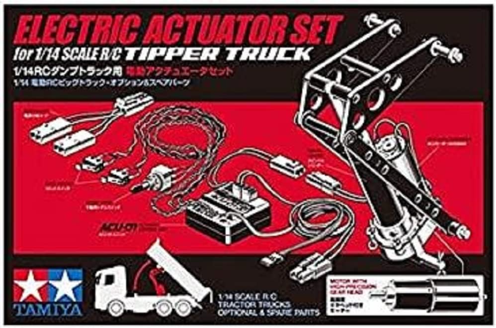 TAMIYA 300056545 Lastwagen 1:14 ACU-01 Antriebs-Set Hinterkipper, grau, ys/m
