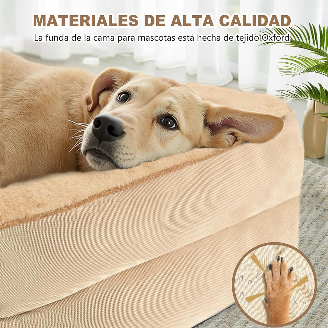JOYELF Orthopädisches Hundebett für grosse Hunde, wasserdichtes Schaumstoffsofa mit abnehmbarem, was