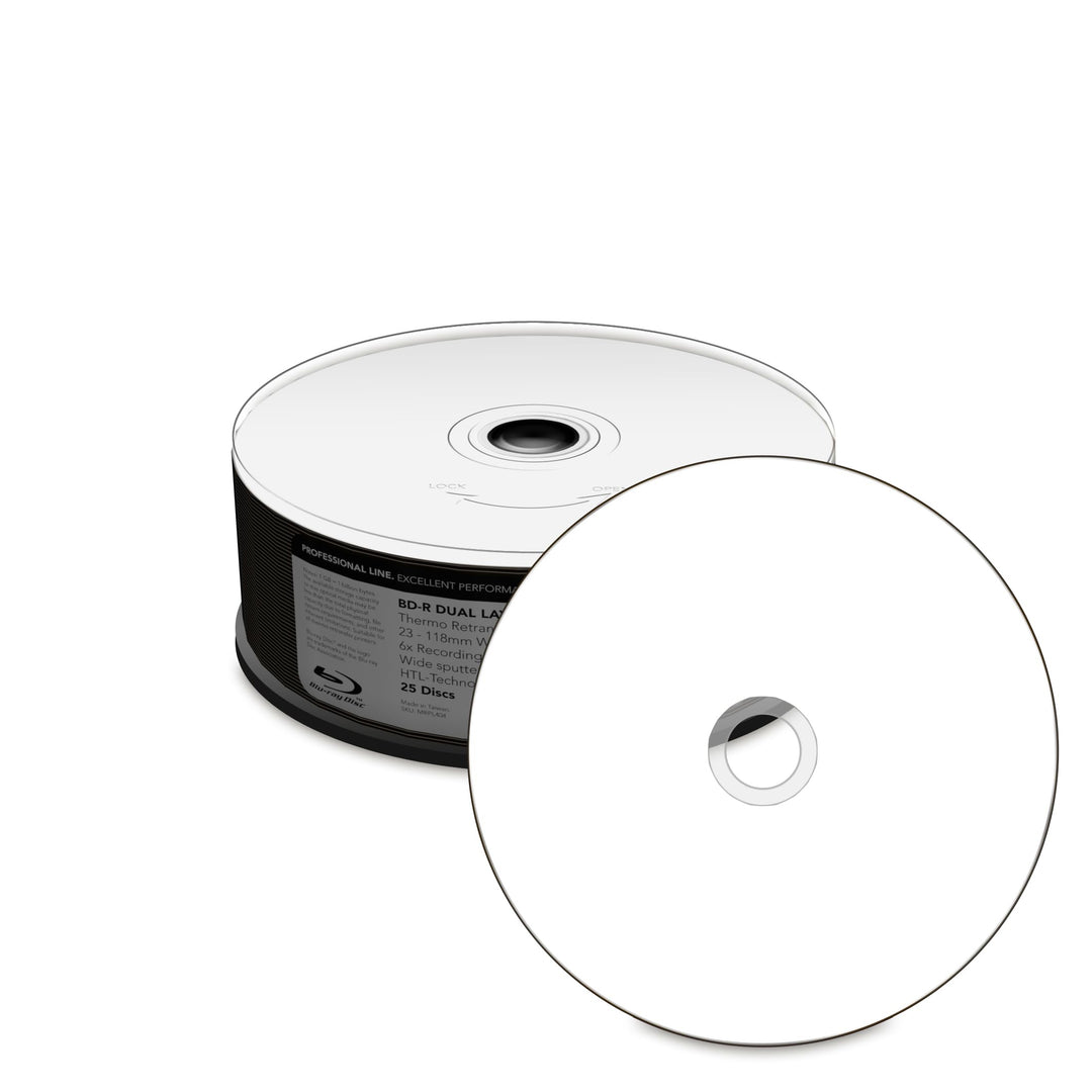 Professional Line BD-R Dual Layer 50GB 6X Speed, Thermo Retransfer Fullsurface Printable, Proselect