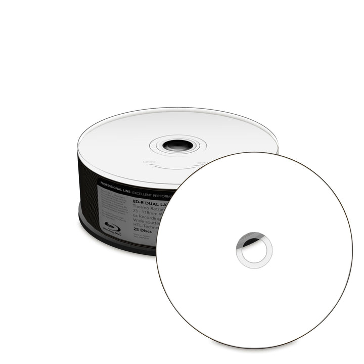 Professional Line BD-R Dual Layer 50GB 6X Speed, Thermo Retransfer Fullsurface Printable, Proselect
