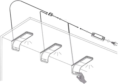 LED Unterbauleuchten Küchenleuchte Küchenleuchten Panel Unterbauleuchte Küche, Auswahl:4er SET, Lich