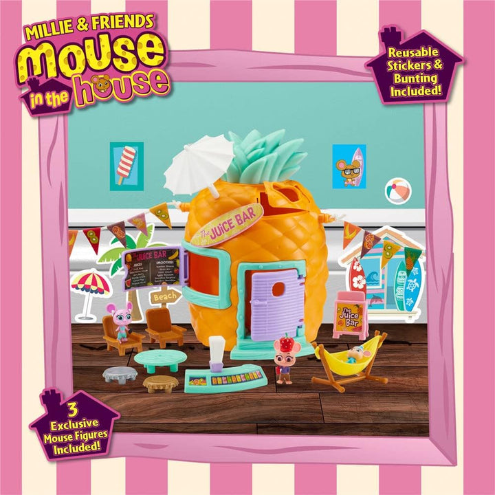 Millie and Friends Maus in The House CO07395 Playset Bar Säfte Pineapple Spielzeug, Sammelspielzeug,