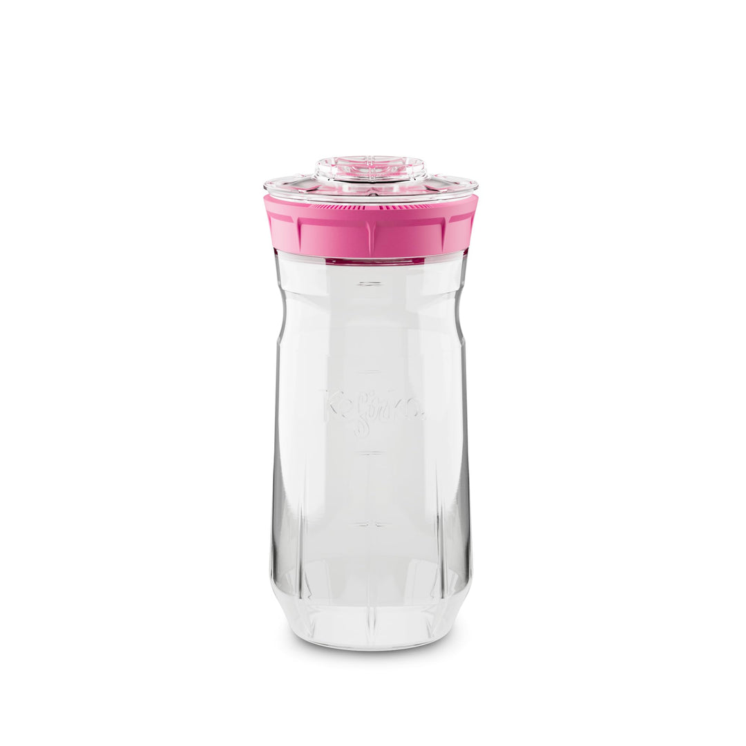 Kefirko Fermentations Set | Milch- und Wasserkefir selber herstellen - 1,4L (Rosa), Rosa