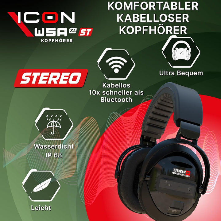 XP Metal Detectors ICON Adventure Pack - WSAXL Stereo-Kopfhörer, MI-6 Pinpointer, FMF 28cm Suchspule