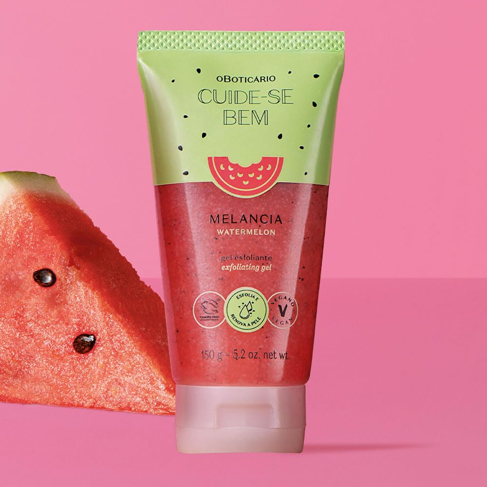 O Boticário Cuide-se Bem Wassermelone, Körperpeeling, parfümiert, für Damen, Body Scrub entfernt Unr