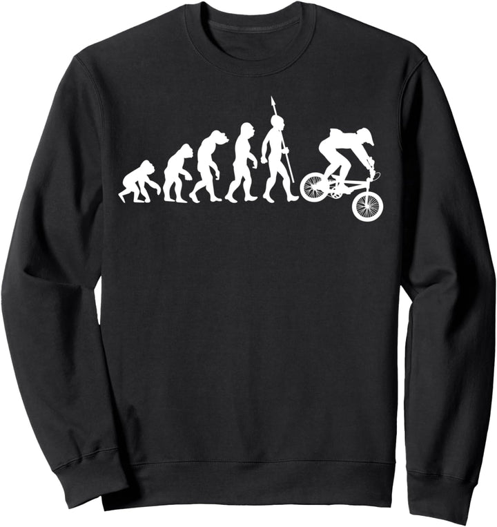 Downhill Evolution Sport Fahrrad Mountainbike MTB BMX Fun Sweatshirt
