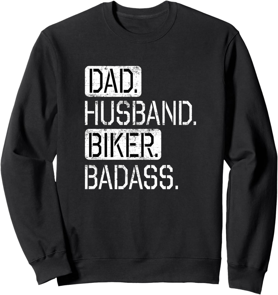 Dad Husband Rider Badass Lustig Bikerstyle Chopper Motocross Sweatshirt