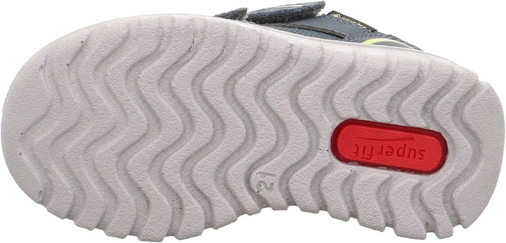 Superfit Jungen SPORT7 MINI leicht gefütterte Gore-Tex Sneaker 20 EU Schmal Blau Gelb 8050, 20 EU Sc