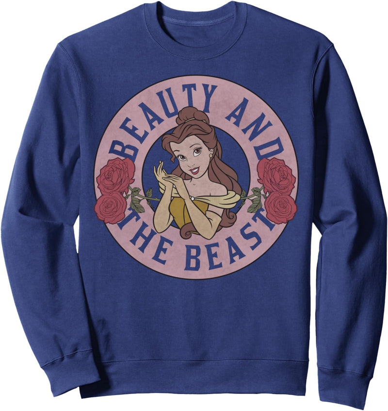 Disney Beauty And The Beast Circle Belle With Roses Sweatshirt