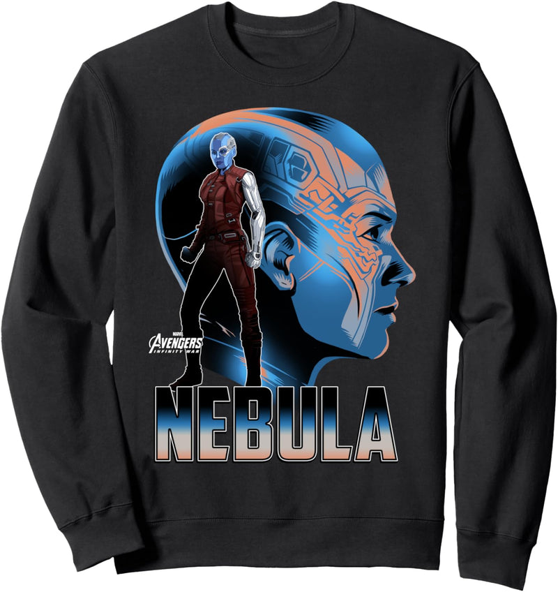 Marvel Infinity War Nebula Big Head Profile Sweatshirt