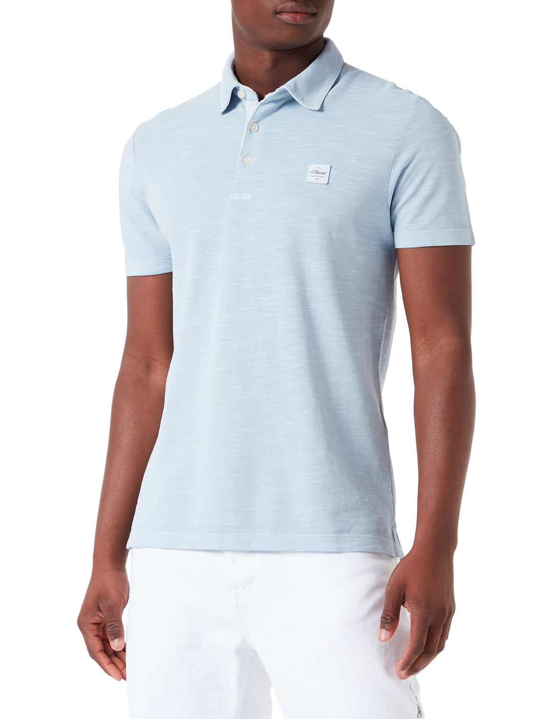 s.Oliver Men's Poloshirt, Kurzarm, Blue, M