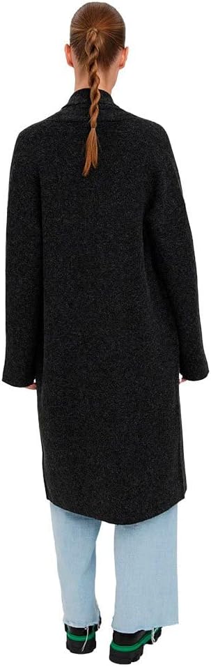 VERO MODA Damen Vmcody Ls Coatigan Ga Noos Strickjacke XS Dark Grey Melange, XS Dark Grey Melange
