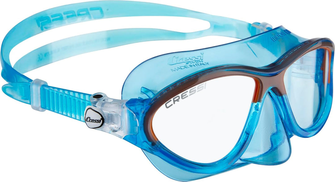 CRESSI Moon Schwimmbrille Kinder 7 bis 15 Jahre mit Bruchsicheren Gläsern, Kratzschutz, Sicherem Sit