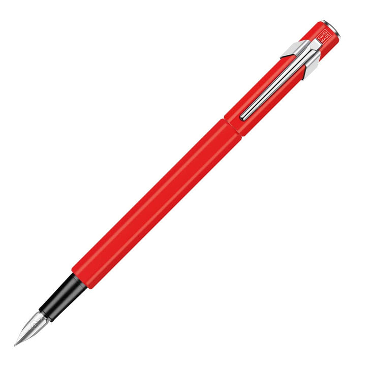 Caran d'Ache Metall- Füllfederhalter 849 rot matt Feder F