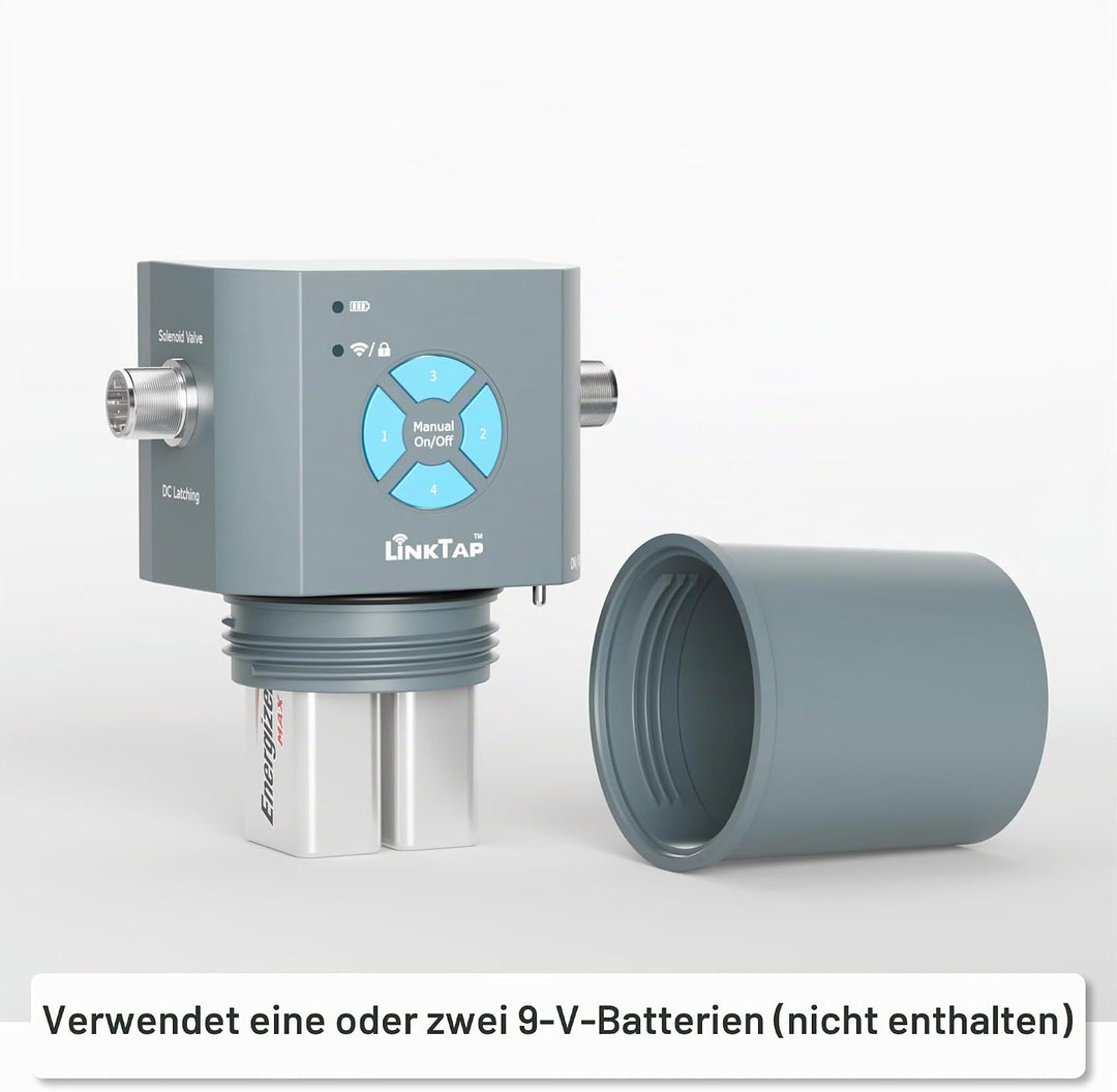 LinkTap Q1 Drahtlose Bewässerungscomputer, Erfordert Gateway, 4-Zonen Smart Bewässerungssteuerung, 4