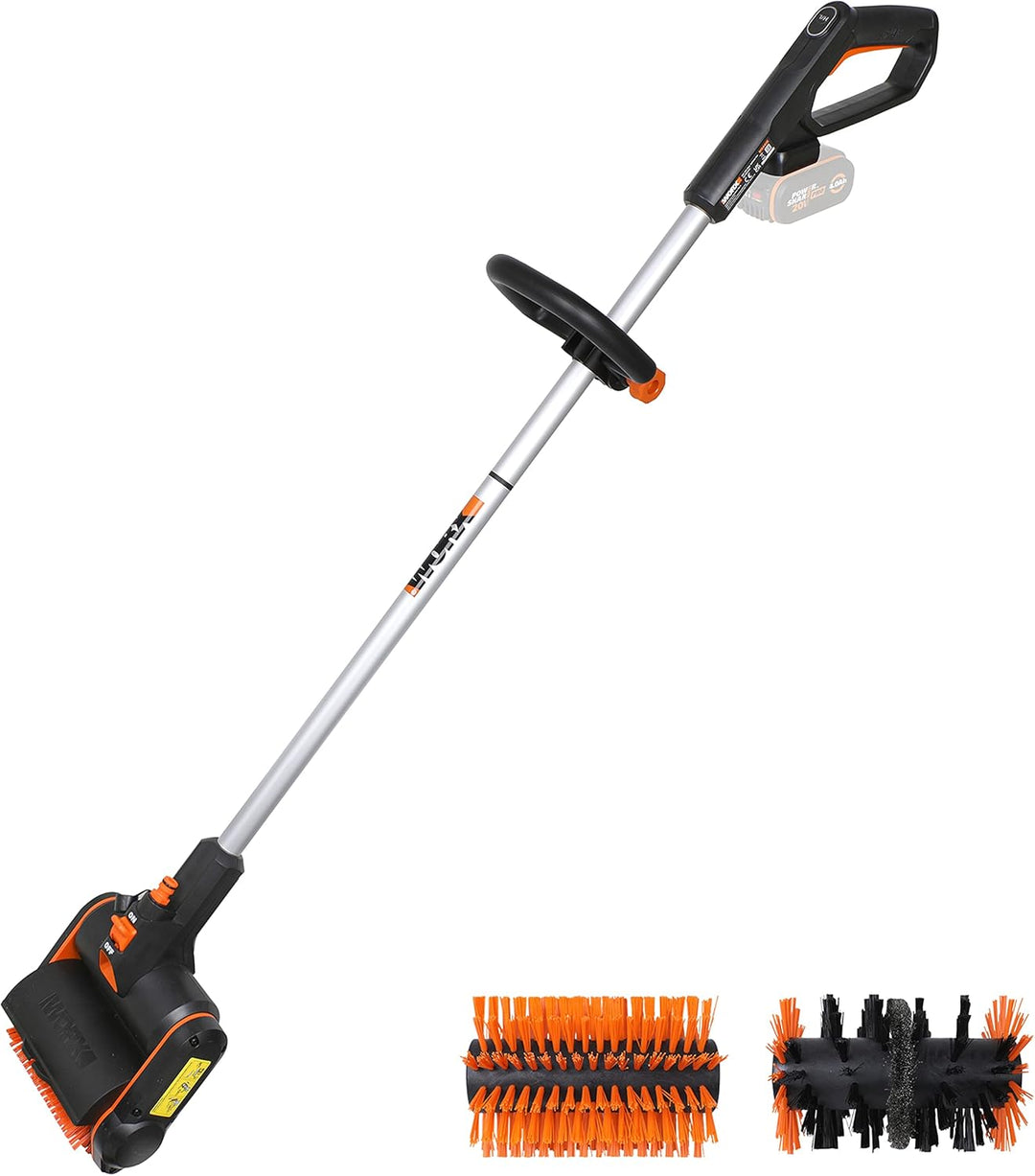 WORX WG441E.9 Akku-Multi-Bürste 20V -multifunktionale Oberflächenbürste für Stein-&amp; Holfzflächenrein