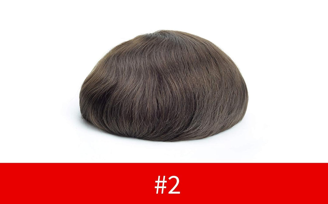 Lordhair Toupet Human Hair Herrenperücke, Französische Spitze Webart, 20 x 25 cm, Leichtes Haarersat