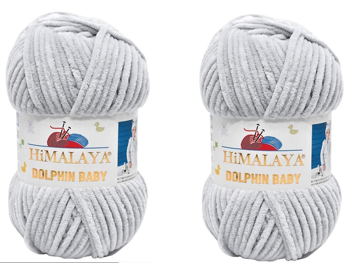 Himalaya Delphin Babygarn, 100 % Mikropolyester, 2 Stück, 264 Meter, 2 x 100 g, super sperrig: 6 Bab