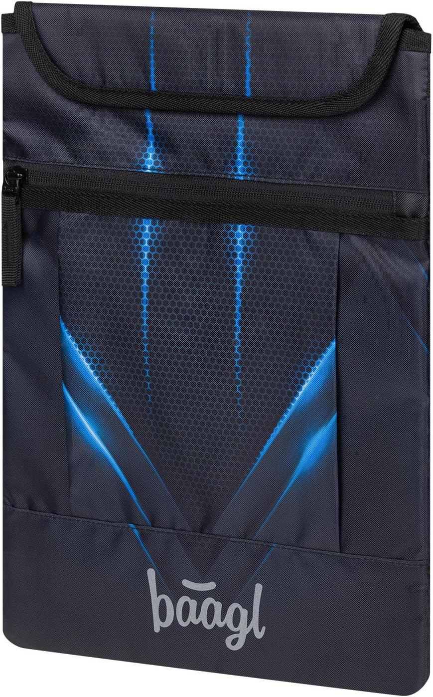 Baagl Schulrucksack Set Jungen 5 Teilig, Skateboard Rucksack, Schultasche ab 3. Klasse, Grundschule