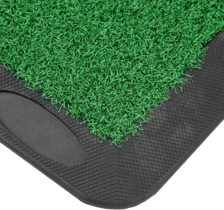 KEENSO Golf-Übungsmatte, Kunstrasen-Gummipolster, Golfschwung-Übungsmatte, für drinnen und draussen,