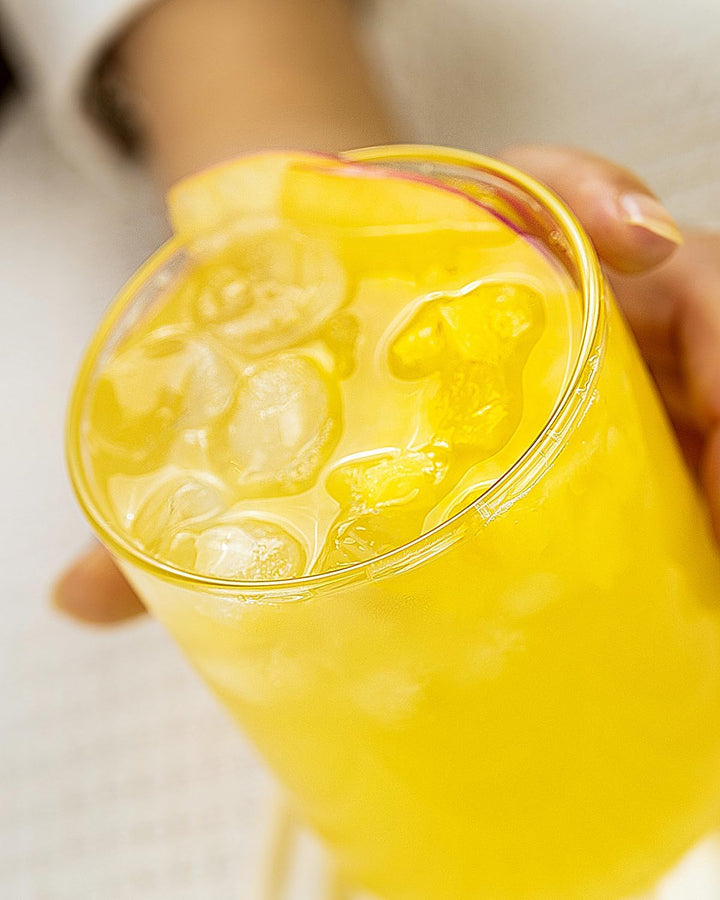 LUXU Trinkgläser, 540 ml, dünne Highball-Gläser, 4 Stück, transparent, hohe Glasbecher für Wasser, S