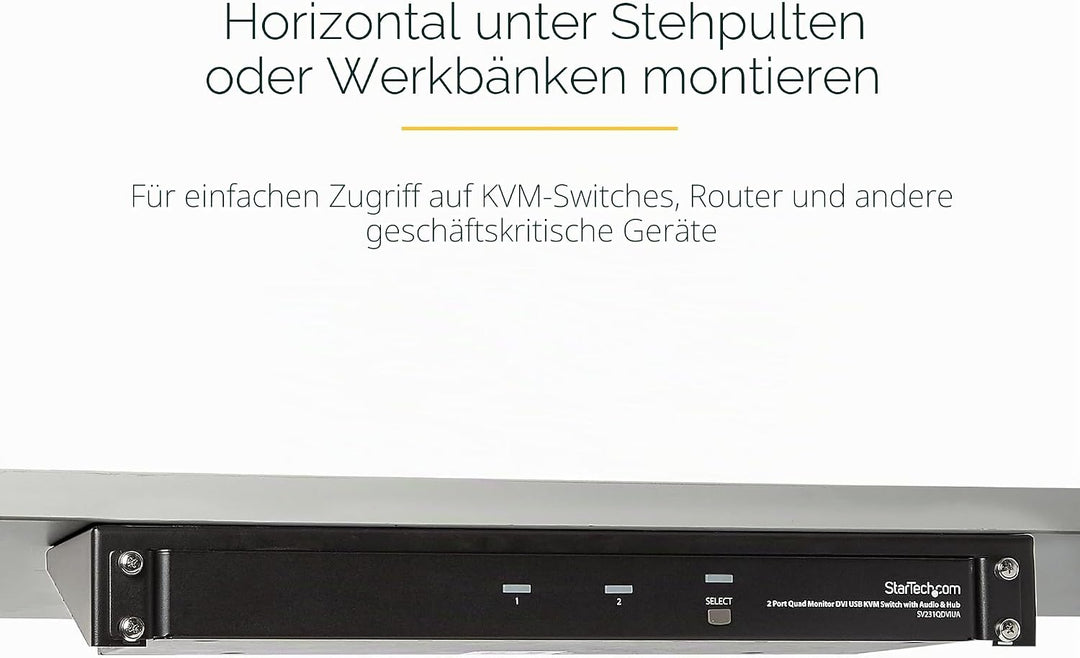 StarTech.com 1HE Wandmontage Halterung für Patch Panel - 19 Zoll - Stahl - Vertikale Montagehalterun