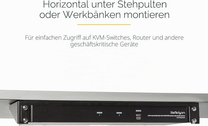 StarTech.com 1HE Wandmontage Halterung für Patch Panel - 19 Zoll - Stahl - Vertikale Montagehalterun