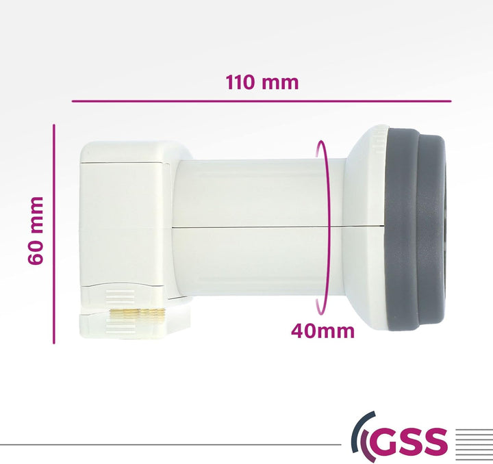 [ Test SEHR GUT, Note 1.2 *] GSS Helios Quattro LNB mit LTE Abschirmung & Sun Protect UV Schutz, nur