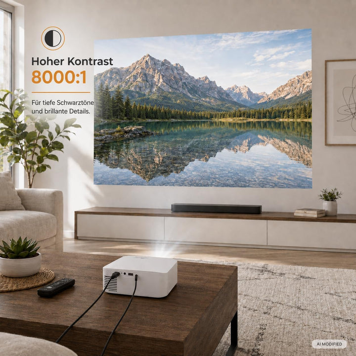 Denver Mini Beamer, Projektor, Mini Projector, 400 ANSI, LED, Bluetooth