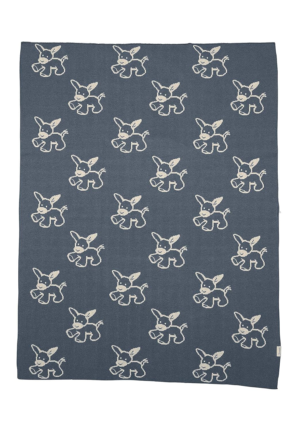Sterntaler GOTS Strick-Schmusedecke Emmi Graublau One Size, Graublau One Size