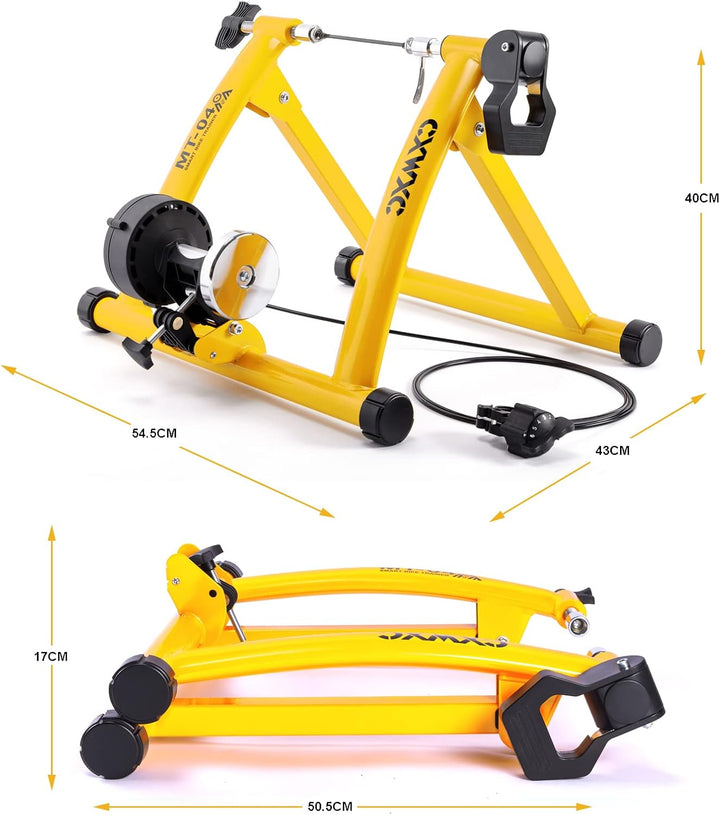 CXWXC Fahrrad Rollentrainer Indoor für 26-29 Zoll Reifen Rennrad Rollentrainer Klappbarer Fahrradrol