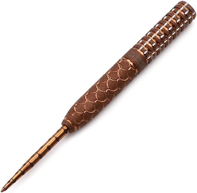 CUESOUL Steel Tip 90% Tungsten Dart Set mit Ölfarbe Finish und ROST Flights 23g HANDGEMACHTES BIER,