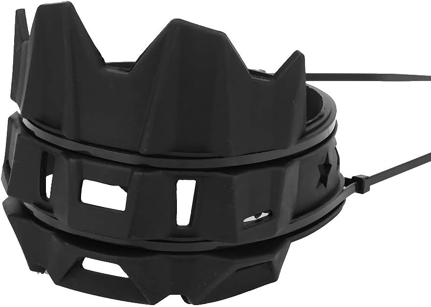 Auspuffrohrschutz, Universal Silikon Motorrad Auspuff Hitzeschild Rohrschutz Abdeckungsschutz(Schwar