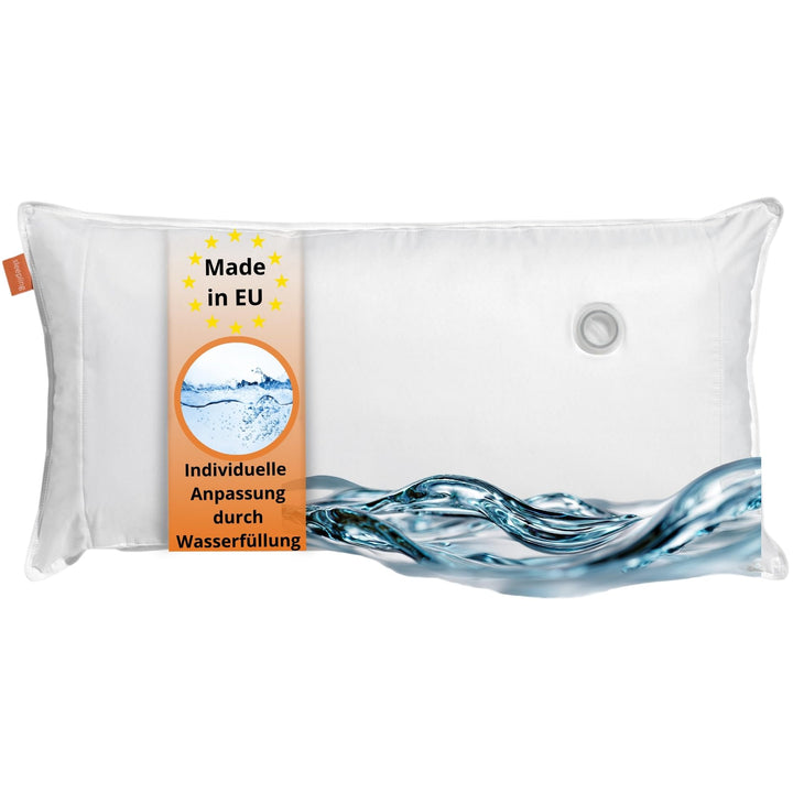 sleepling 190111 Wasserkissen | orthopädisches Kopfkissen | Bezug aus 100% Baumwolle | Made in EU |