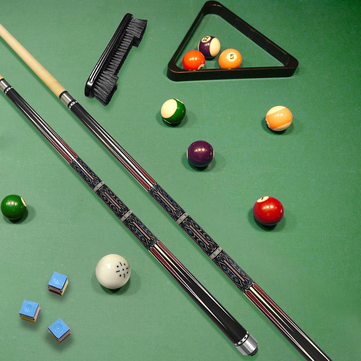 Pool-Billardqueues,58“ Pool Cue Stick with 12,5 mm Lederspitze,20 oz Billard Queue Set für Anfänger