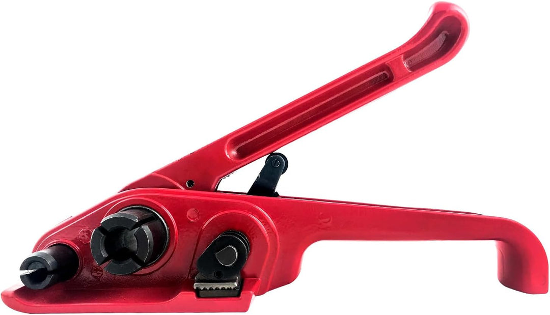 QWORK 2 Stücke Manuelles Umreifungsgerät, für 13mm-19mm PP/PET Kunststoffspanner Umreifungsband Kit,